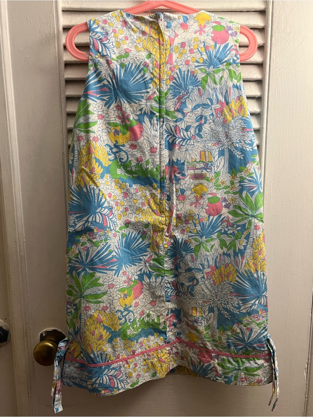 Lilly Pulitzer girls' vintage shift dress Colorful botanical print. Size 10 - Picture 4 of 7